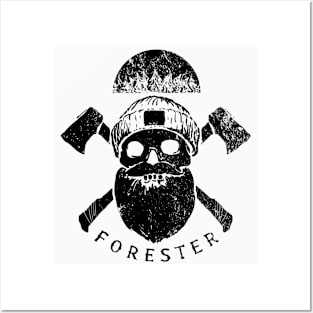 Forester Skull Posters and Art